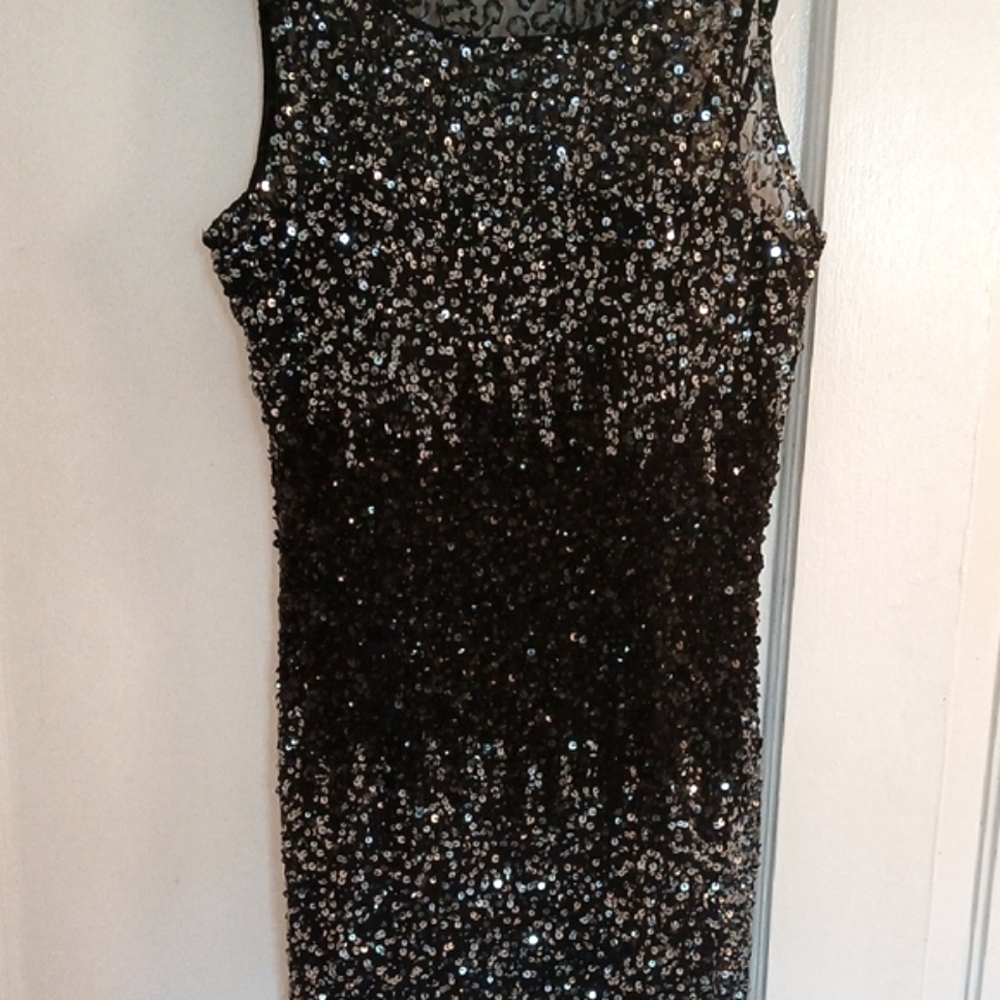 Adrianna Papell Sequin Coktail Dress - Picture 4 of 11